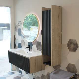 Modena vertikala za kupatilo 30cm crna 