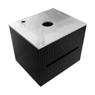 Parma ormarić za lavabo 60cm crni 